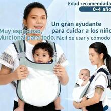 [Portabebé transpirable (éxito viral) para 0-4 años]Malla transpirable + adaptación a múltiples edades | Modelo para liberar las manos en paseos/salidas | Artefacto esencial para padres principiantes - Azul - Ver 5