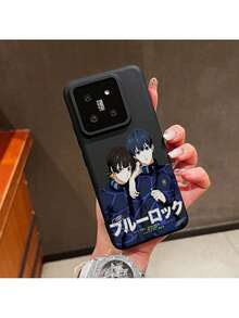Funda de teléfono SamsungSamsung estilo anime de dos chicos en uniforme Blues Locks adecuada para Xiaomi Mi 15 Ultra, 14, 11T, Poco X7, X6, X3 NFC, M6, M4 Pro, 5G - Cubierta trasera suave mate con nuevo diseño lujoso, accesorio móvil, del dispositivo, impresión de dibujo animado, material duradero, textura suave, carcasa protectora, entusiastas de la tecnología - Blanco - Ver 5