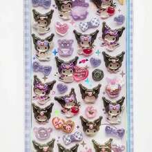 1张趣味3D立体卡通贴纸，可爱水晶装饰贴纸，可用于行李箱、手机、笔记本（颜色随机发货） - 彩色 - 查看 7