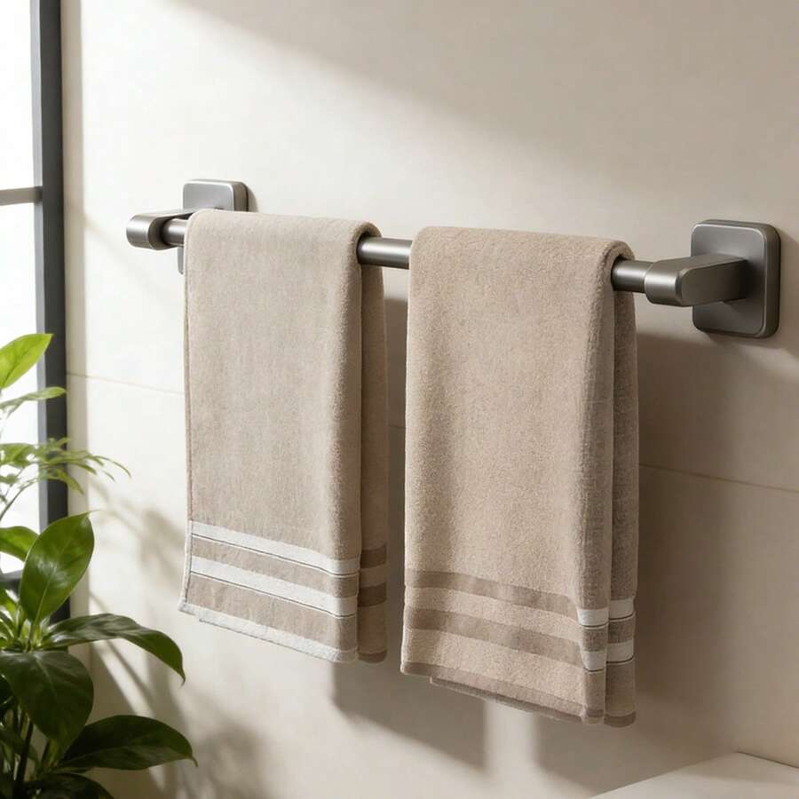 No Drill Wall Mounted Multi-Function Storage Rack, Suitable For Bathroom Towels, Slippers, Kitchen Cloths Storage Hanger - متعدد الألوان - مشاهدة 1