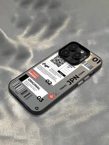 1个贴纸标签元素手机壳，插画风格，磨砂防摔摄像头保护套，兼容 11、12、13、14、15、16 Pro Max X、XS、XR、16E、15 Plus，兼容Galaxy A03、A05、A05S、A12、A14、A15、A32 4G/5G、A35、A52/A52s 5G，兼容OPPO A16、A17、A36、A57 4G、A58 4G、A60、A78 4G、A94、A95，兼容Realme C21Y、C30、C35、C53、C67 4G，兼容vivo Y02、Y02s、Y03、Y18 4G、Y17s、Y20。 Y21，国际版，不是国内版 - 彩色 - 查看 2