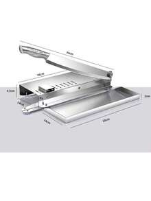 不锈钢手动切肉器/切骨器，带食物托盘和防滑底座。轻松切片牛肉、排骨、鸡肉、鱼肉和蔬菜——非常适合家庭厨房、熟食店和绞肉机使用。 - 彩色 - 查看 13