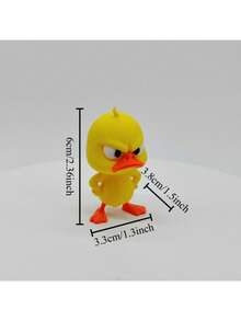1pc 3D Printed Angry Duck Statue - Funny Duck Sculpture, Can Be Placed On Shelf Or Desk - Duck Desktop Decor - Perfect Cute Gift For Duck Lovers And Animal Decor Enthusiasts - Multicolor - View 14