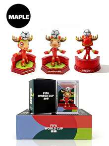 2026FIFA WorldCup Mascots, Figurines, Dolls, Collectible Toys, Statues - Official Licensed Genuine Product CLUTCH/MAPLE/ZAYU - WC2026 - (3 chiếc) - Xem 5