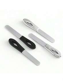 4pcs Double-Sided Stainless Steel Nail File, Nail Grinder, Sanding Strips, Grinding Strips, Thick Nail File - Multicolor - View 5