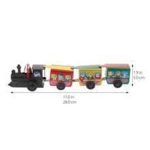 Tren De Juguete De Cuerda Vintage Juguete De Reloj Educativo para NiñOs DecoracióN para Hogar Y Oficina Trenecito De Interactivo Sin Batería - como en la foto - Ver 2