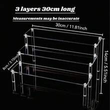 1pc Black Acrylic Multi-Tier Perfume Display Stand, Multifunctional Storage Organizer.Makeup Organizer Rack, Multi-Layer Shelves For Perfume, Skincare, Cosmetics Display In Living Room, Bathroom, Bedroom, Home Decor,Makeup Bag,Travel Essential - 黑色 - 查看 11