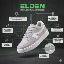 Men's Casual Street Skate Original Sneakers Comfortable And Durable R1452 - 灰色 - 查看 3