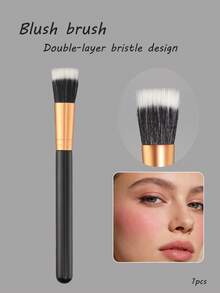 Soft Fiber Blush Brush / Highlighter Brush, Dual-Layer Design + Lightweight Diffused Application, Natural Transition Without Clumping, Beginner-Friendly - Multicolor - View 8