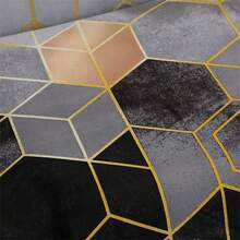 1 件印花弹力裙式沙发套，全覆盖沙发套，柔软面料，适合客厅、卧室、书房 - 方格-裙邊款 - 查看 13