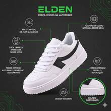 Men's Casual Street Skate Original Sneakers Comfortable And Durable R1452 - 黑白 - 查看 2
