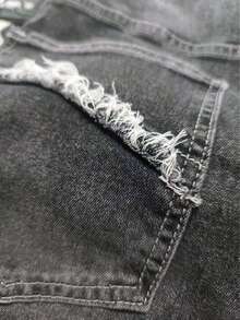 Jeans casuales de corte slim y ajustados para hombre - Gris - Ver 6