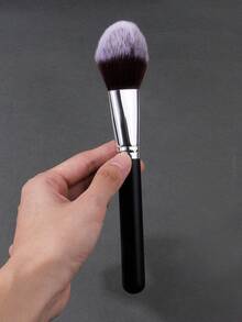 1支大号舌形散粉刷，柔软毛腮红刷，透明散粉刷，多功能化妆刷，旅行便携美妆工具