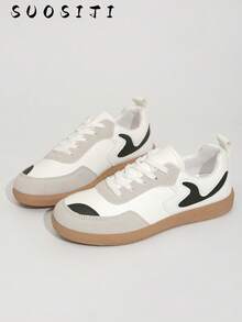 Women's New Lightweight Comfortable Casual Outdoor Skateboard Shoes - White - View 2