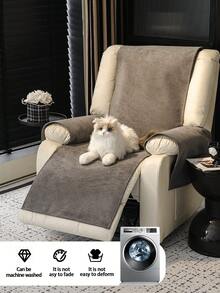 1pc All Season Jacquard Chenille Sofa Cushion, Style Pet-Friendly Anti-Dirty Anti-Slip Sofa Recliner Cover, Spring/Autumn Splash-Proof Anti-Scratch Sofa Protector Suitable For Single Seat Sofa Recliner