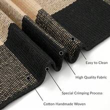 IOHOUZE Buffalo Plaid Checkered Rug 3x5 Ft Front Door Mats, Washable Area Rugs For Front Porch, Welcome Mats Indoor Outdoor, Entryway Rug For Entryway, Home Entrance, Tan Black,One-Size,TanandBlack3x5Rectangular - TanandBlack3x5Rectangular - View 8