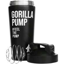 Shaker Acero Inoxidable 25oz 739ml Botella Mezcladora Deportiva Con Tapa Antifugas Para Proteína, Pre Entreno O Aminoácidos ( Glaciar).(Negro) - Multicolor - Ver 5