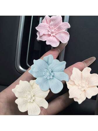 High-Quality Floral Decoration For The Air Vent Of The Car Air Conditioning, An Air Freshener Clip With Cross-Border Lily Design, For Car Accessories, Unscented - Only For Decoration, A Lightweight Clip For The Air Vent Accessory, A Charming Gift For Spring And Summer, A Car Accessory
