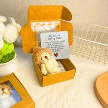 1pc 2025 New Mini Plush Teddy Bear In Box, Cross-Border Pocket Teddy Bear Plush Toy Gift Box - Holiday Gift - Birthday Gift - Multicolor - View 16