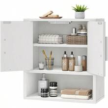Bathroom Wall Cabinet, Medicine Cabinet, 15 X 7.1 X 16.1Inches, Adjustable Shelf, Over The Toilet Wall Storage Cabinet, For Bathroom, Bedroom, White - mặc định - Xem 10