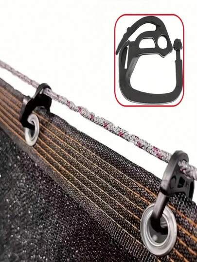 30/50 Black Plastic Sunshade Cloth Clips, Fixed Clamps, Extended Greenhouse Cloth Clip Hooks, Agricultural Sunshade Outdoor Courtyard Buckles, Suitable For Greenhouse Sunshade, Agriculture, Outdoor Roof, Curtain, Courtyard, Balcony And Sunshade Canopy Fixation, Easy To Use