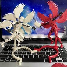 New 6-Wing Angel Doll With Wings Building Blocks - 3D Printed - 13 Joints Toy - Fully Articulated For Kids - DIY Stress Relief - Multicolor - View 3