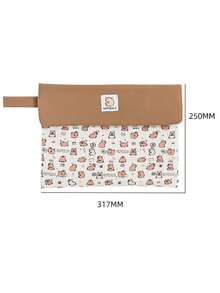 1 Piece, 2025 New Capybara File Bag, Student Cartoon Pen Bag, High-Value Storage Bag, Large-Capacity Stationery Bag, Zipper Test Paper Storage Bag, - Multicolor - View 3