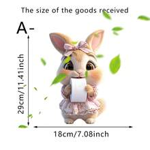 Adesivo de banheiro engraçado com vaca das Terras Altas, estampa de animal fofo segurando um rolo de papel higiênico, adesivo de vinil removível e à prova d'água para banheiro, tampa do vaso sanitário, caixa acoplada e decoração de parede.