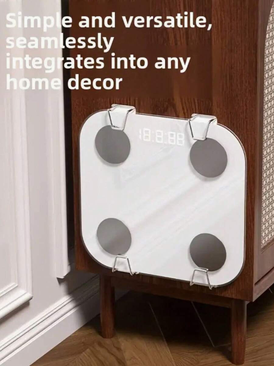 Weight Scale Wall Mounted Artifact: Wall Mounted Storage Rack For Weight Scales, Universal Wall Mounted Non Trace Storage Rack For Body Fat Scales, Suitable For Body Fat Scales And Fitness Equipment In Bathroom And Home Gyms, Bathroom Storage Rack