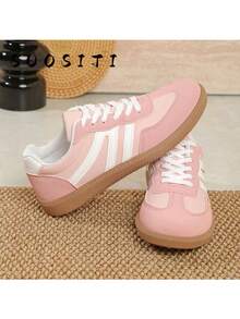 2025 New Women Flat Casual Lightweight Comfortable Sneakers - Pink - View 4