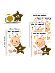 Party Game Gender Reveals Scratch Card Atmosphere Decoration Props For Boys Or Girls Anniversary Gift Party Decoration Happy Birthday Party Wedding Bridal Shower Gift Baby Shower Supplies Game Card - Shape - View 4