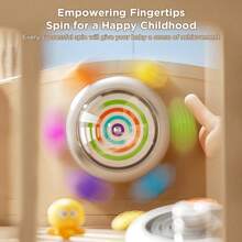 Baby Toothpaste Gyroscope Multi-Functional ID Card, With Funny Mirror Gyroscope Interactive Toy, Can Exercise Baby's Finger Control And Hair Skill, Easy To Disassemble - Multicolor - View 5