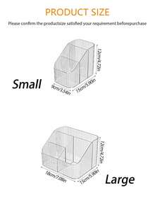 1pc Premium Transparent Cosmetic Storage Organizer Rack,Makeup Bag,Travel Essential - Clear - View 2