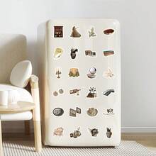 100pcs Vintage Classical Stickers, Suitable For Literature Journals, Notebooks, Cups, Refrigerators, Books, Luggage, Tables, Helmets, Skateboards, Guitars, Scrapbooks, DIY Boxes, Packaging Labels, Party Decorations - Multicolor - View 9
