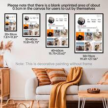 1 pièce Collage photo personnalisé pour la Saint-Valentin, décoration pour la maison, cadeau de la Saint-Valentin, affiche personnalisée, photos personnalisées, articles personnalisables, décoration de chambre, cadre en option.
