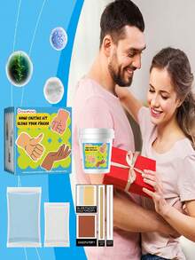 Handprint Mold Kit, Valentine's Day Gift, Couples Handprint Keepsake, Plaster DIY Handmade Figurine Gift, Parent-Child Friendly, Best Valentine's Day Gift, Easy To Use