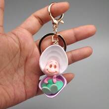 Creative Shell & Oyster Baby Doll Keychain, Bag Charm, Pendant, Gift - Multicolor - View 9
