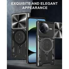 Case For Xiaomi Poco F7 Pro And Redmi K80 5G - With Screen Protector And Built-In Phone Stand - Black, 37008878 - Baby Blue - View 5