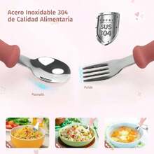 4pzs Platos para Bebé Silicon, Set de Vajillas Silicona de Alimentación, Sin BPA, Antideslizante, Apto para Microondas, Regalos Navidad para Niña/Niño (Rojo),36982497 - Celeste - Ver 5