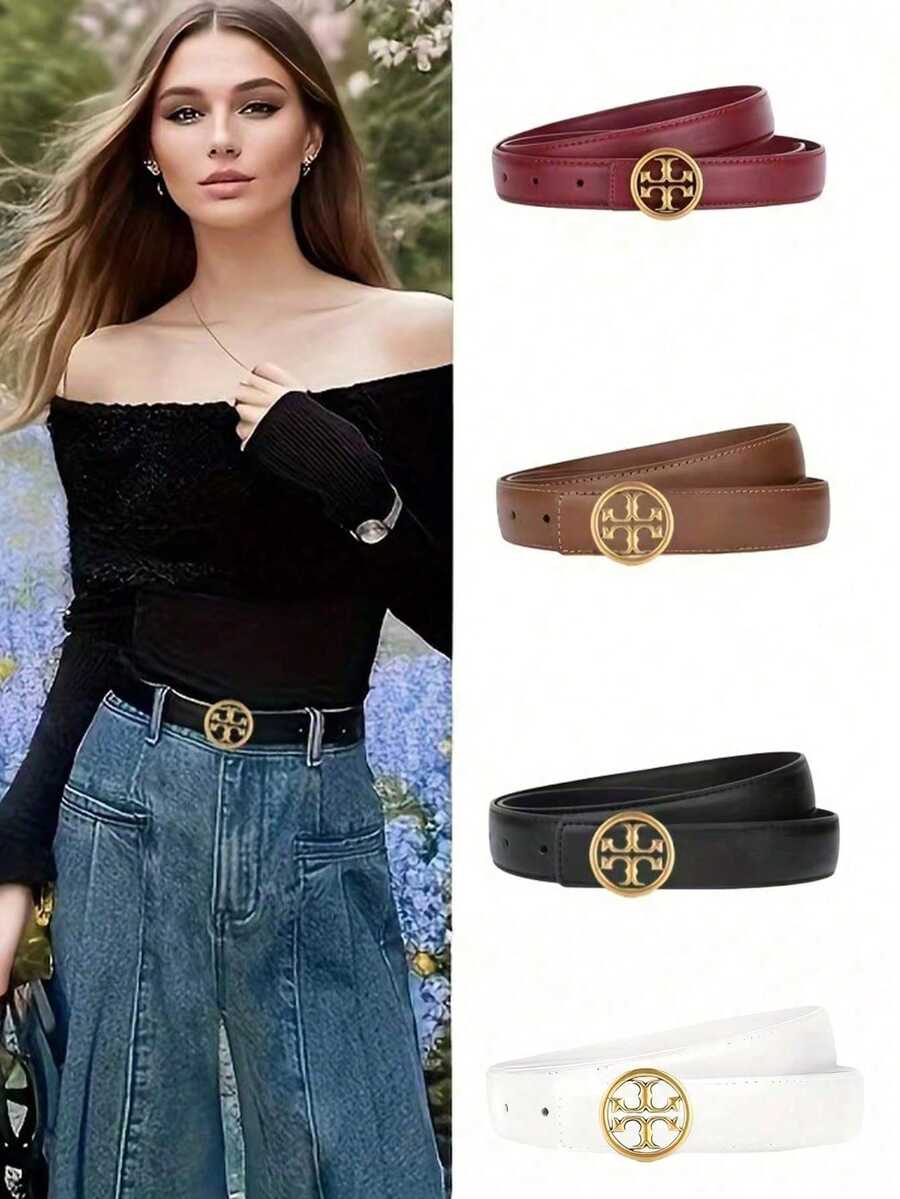 1件女士多功能复古风装饰腰带，高品质连衣裙配饰 - 彩色 - 查看 1