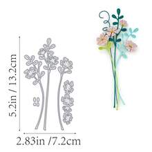 1件装树叶切割模具，新款模切图案，压花模板，适用于DIY手工、剪贴簿等，模板模具，相册装饰纸模切图案，卡片制作 - 銀色 - 查看 7