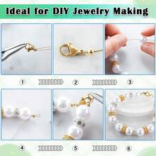 50pcs 10mm-15mm Stainless Steel Lobster Clasps, Gold Plated Lobster Claw Hooks, Rings, For DIY Necklace & Bracelet Making - Lobster Stew - View 8