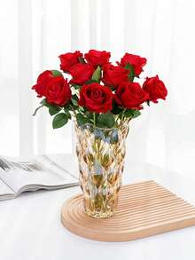 3/5/10 piezas/5 paquetes/4 piezas/1 ramo Rosas rojas artificiales para ramo de novia, rosas falsas para decoración, adecuadas para regalo del Día de San Valentín, fiesta de boda, decoración del hogar, regalo de cumpleaños, decoración interior/exterior, relleno de jarrón, regalo para mujer, regalo de cumpleaños, decoración del hogar en la sala de estar, accesorios del hogar, flores artificiales - lacre - Ver 6