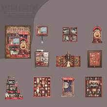 have a good day 10 Stücke/Packung Vintage Schrank Themen Aufkleber, Retro kreative ästhetische Aufkleber, DIY dekorative Collage Bastelmaterialien, Geschenke, personalisierte Scrapbooking Schulmaterialien Sammelalbum Zubehör Schreibwaren - Verschiedenfarbig - Übersicht 18