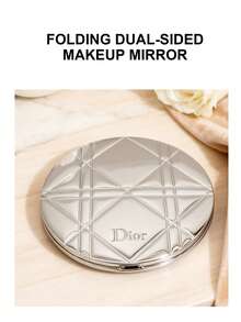 Christian Dior 银色折叠式化妆镜，便携式化妆镜，圣诞礼物，生日礼物 - 銀色 - 查看 1