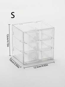 1个可堆叠亚克力珠子收纳盒，带抽屉，透明塑料整理盒，适用于珠宝制作、珠子收藏、多层工艺品和配件展示 - 無色 - 查看 8