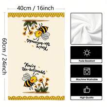Bộ 2/4 khăn lau bát đĩa in hình ong, khăn sợi nhỏ siêu thấm hút hiện đại dùng cho nấu ăn, nướng bánh, rửa bát, lau dọn, khăn tay, khăn trà, mềm mại và thấm hút cao, trang trí nhà bếp, quà tặng cho hàng xóm, mẹ, sinh nhật, tân gia cho bạn bè, đồ dùng nhà bếp thiết yếu, nhu yếu phẩm hàng ngày. - Nhiều màu - Xem 11