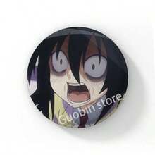 58mm 新款趣味动漫《丧女》黑木智子后室徽章胸针，动漫抱枕胸针，包包配饰装饰，朋友礼物，圣诞风格 - 58 mm - 查看 17