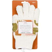 CALA - guantes de baño exfoliantes (1 par, color crema),36983199 - Multicolor - Ver 2