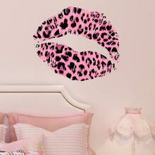 1 pieza Adhesivo de pared con estampado de leopardo con huella de labios, adhesivo de pared autoadhesivo moderno, adhesivo de decoración del hogar, adhesivo de pared, adhesivo de vinilo, decoración de primavera, agrega vitalidad a tu hogar, adhesivo decorativo Rama